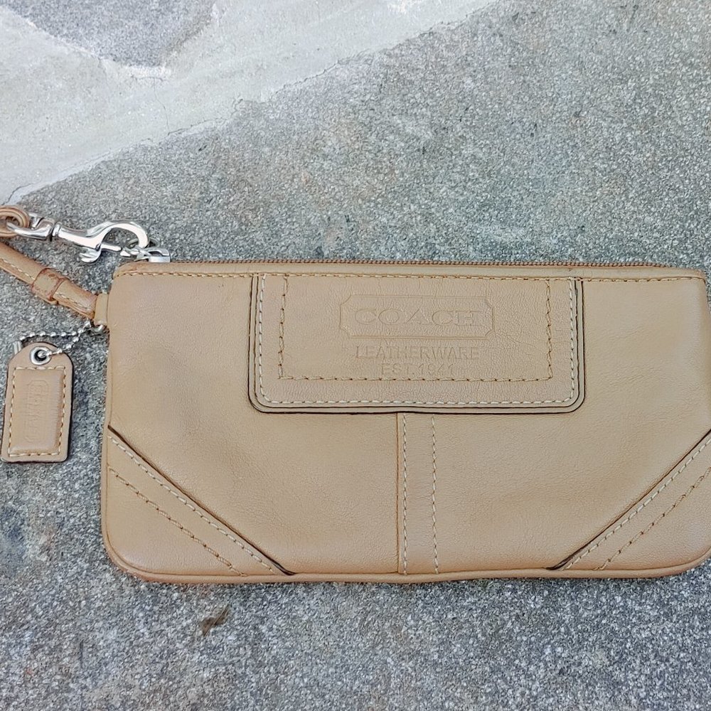 Coach Leather Wristlet